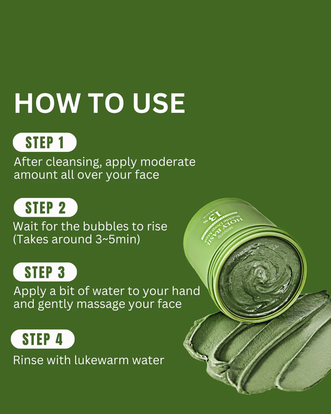 Holy Basil Sparkling Bubble Mask Free
