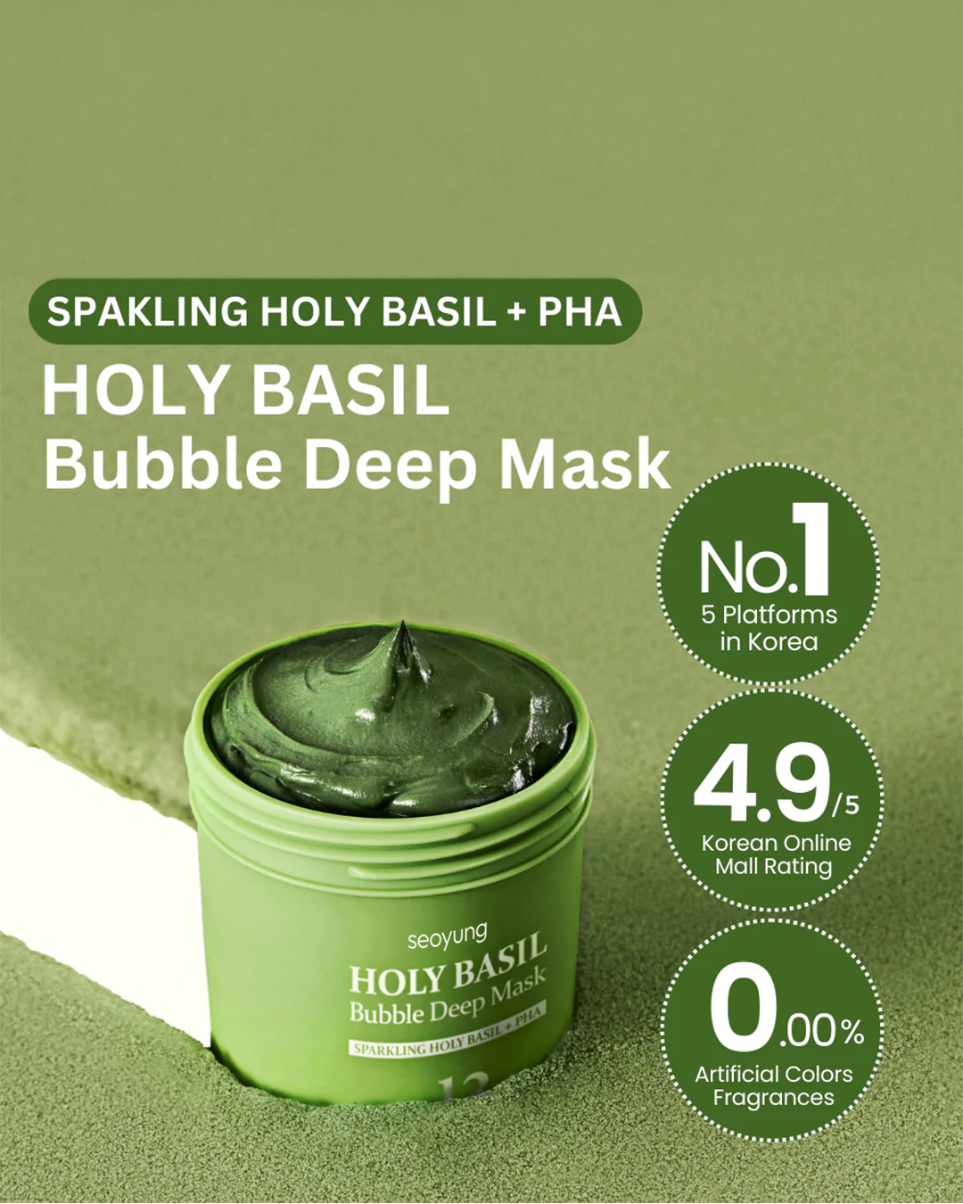 Holy Basil Sparkling Bubble Mask Free